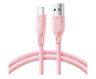 JoyRoom Multi-Color Series S-A34 USB-A / USB-C 100W 1m - różowy 6941237110411 - 1354827 - zdjęcie 1
